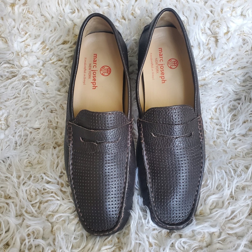Marc Joseph New York Men's Union‎ Street Leather Loafer, Size 9.5, Brown